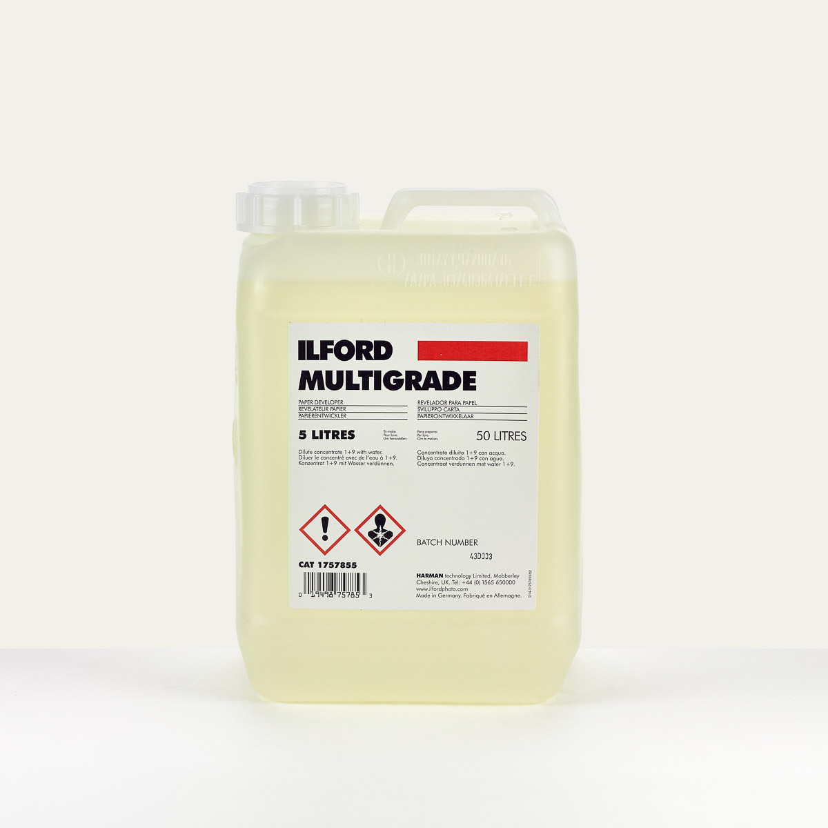 ILFORD LIQUID CHEMS MULTIGRADE DEV 5lt WLD