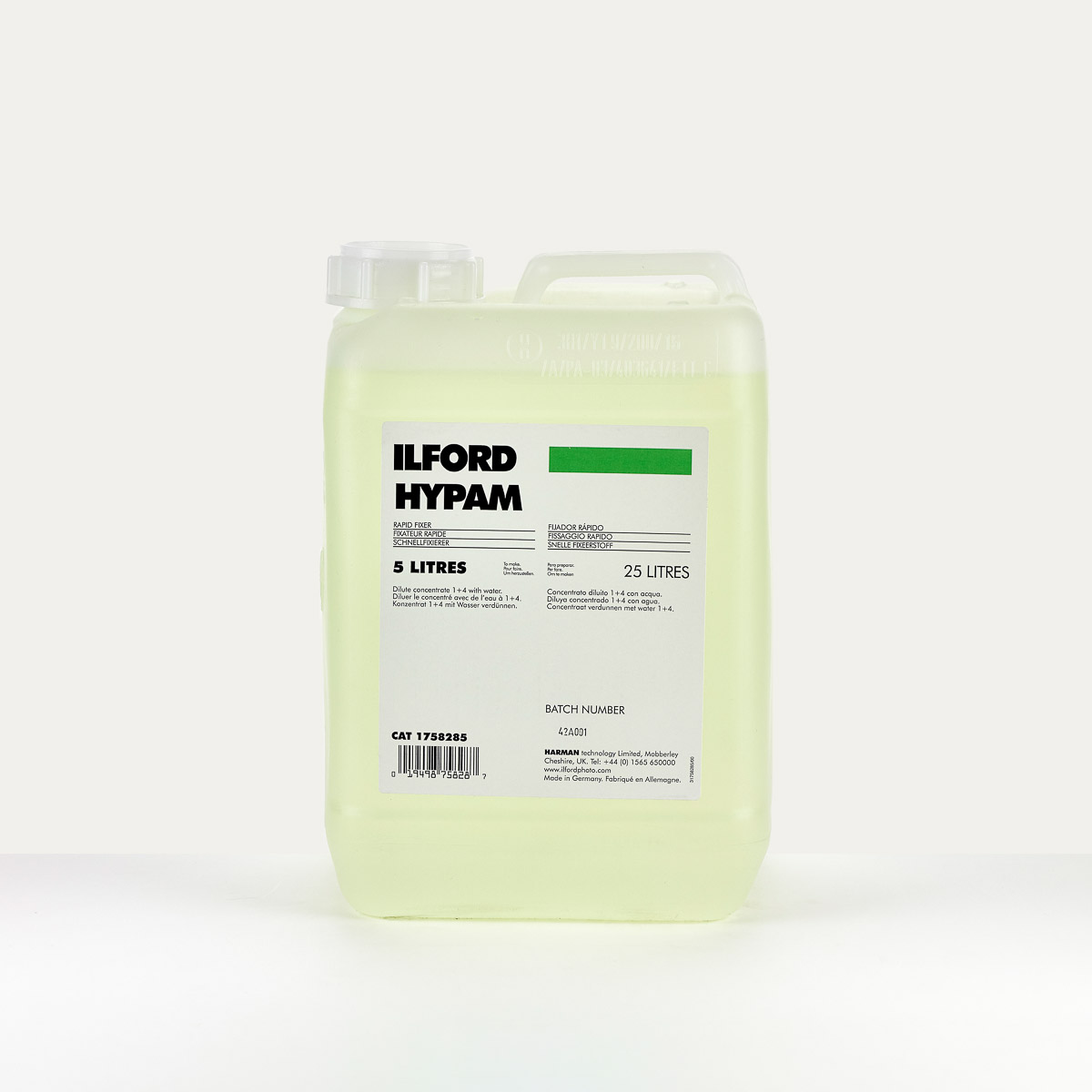 ILFORD LIQUID CHEMS HYPAM FIXER 5lt