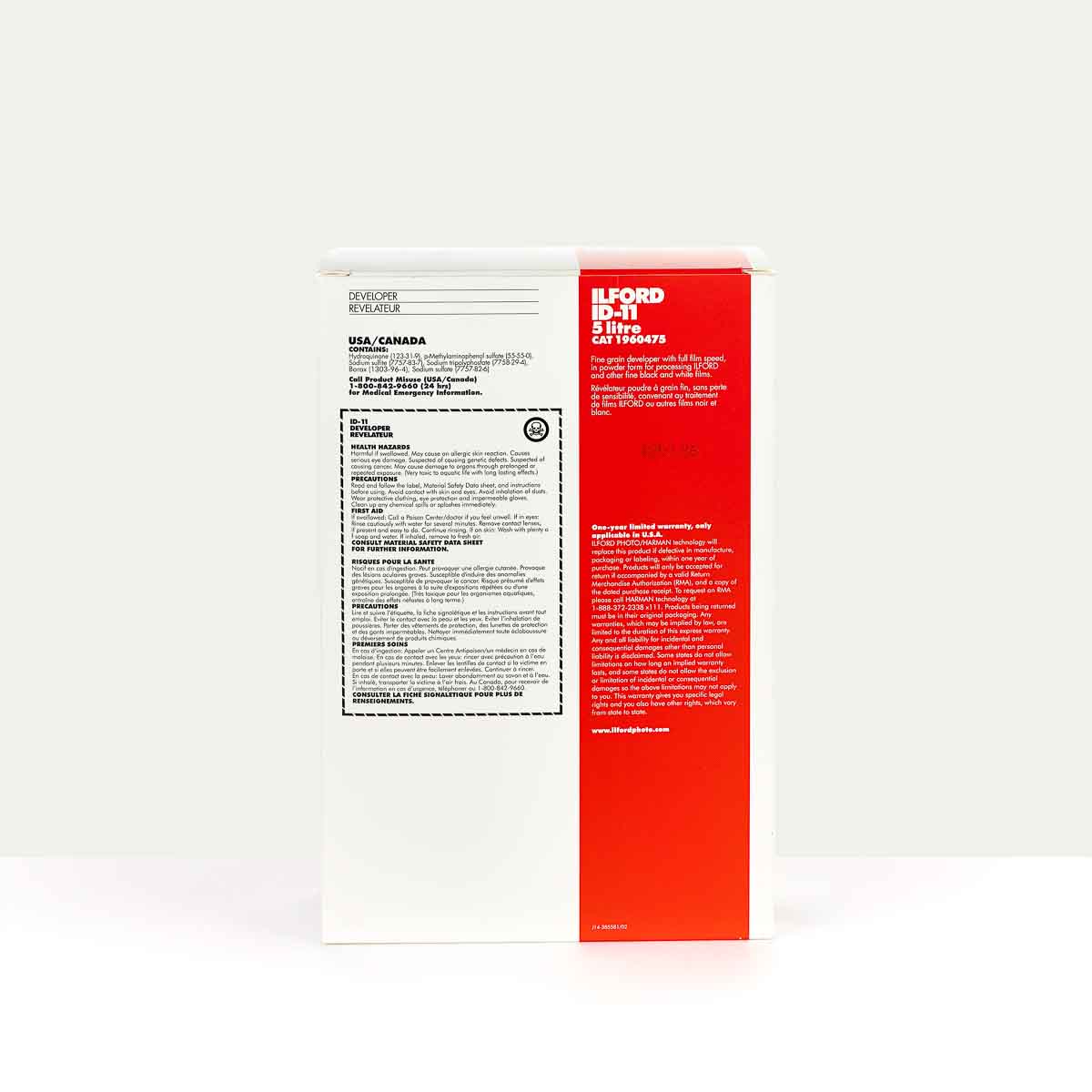 ILFORD POWDER CHEMS ID11 DEV 5lt