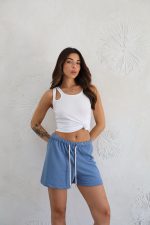 ⁦שורט שרוך לבן⁩ – תמונה ⁦4⁩