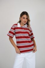 ⁦חולצת פסים צווארון פולו⁩ – תמונה ⁦7⁩