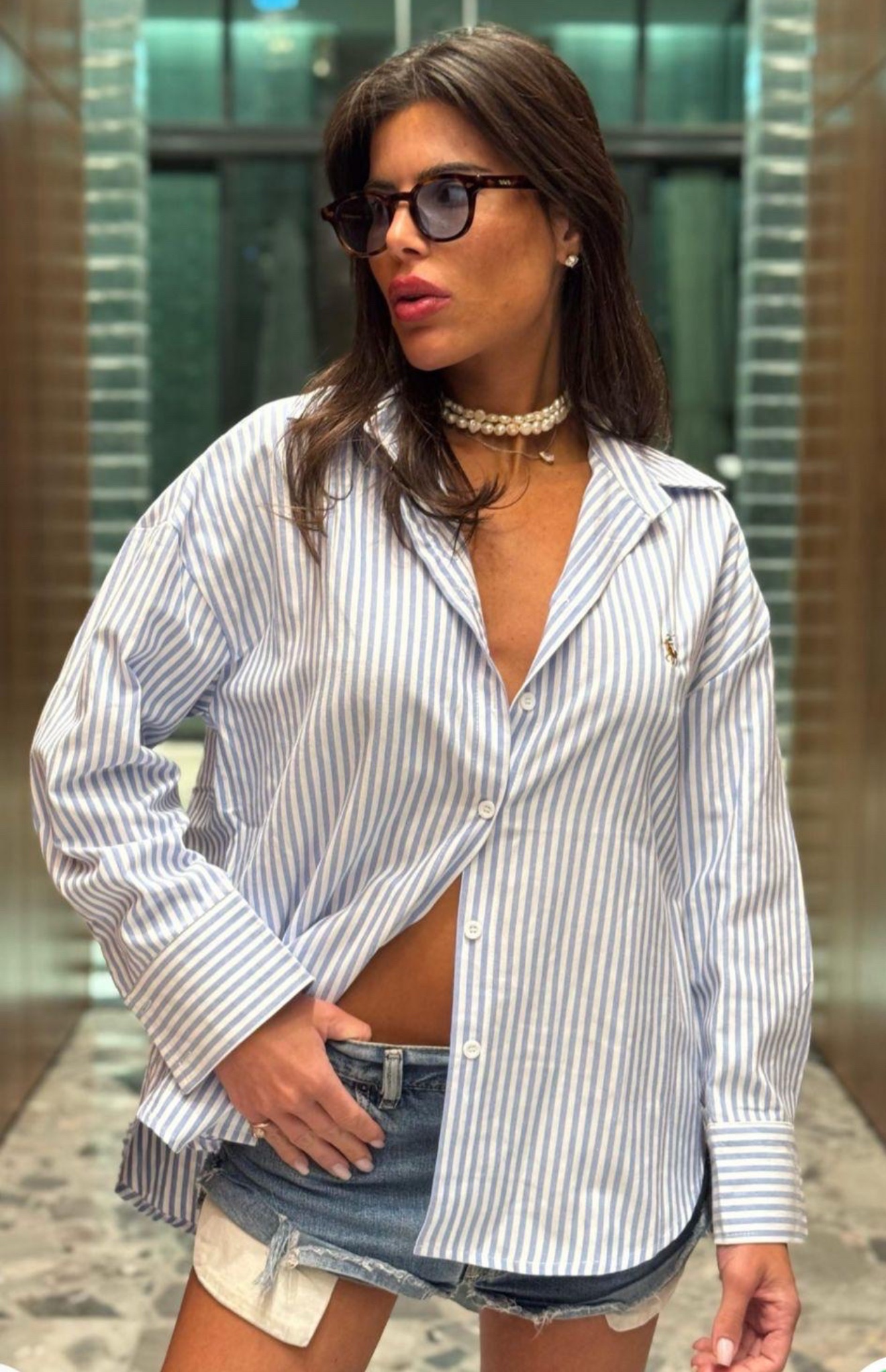 img_9554 מכופתרת פולו פסים עבים – תמונה 1