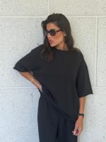 ⁦חליפת פשתן אוברסייז⁩ – תמונה ⁦5⁩