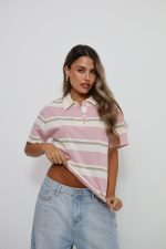 ⁦חולצת צווארון פסים⁩ – תמונה ⁦2⁩