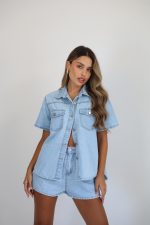 ⁦חליפת שורט ג׳ינס⁩ – תמונה ⁦4⁩