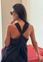 ⁦חליפת גופיה חצאית גב פתוח⁩ – תמונה ⁦3⁩