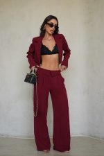 ⁦חליפת קרופ מכנס קיפול⁩ – תמונה ⁦10⁩