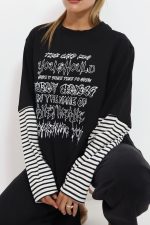 ⁦חולצת שרוול כפול פסים⁩ – תמונה ⁦8⁩