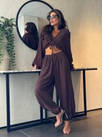 ⁦חליפת חולצת כיווץ מכנס לוז⁩ – תמונה ⁦2⁩