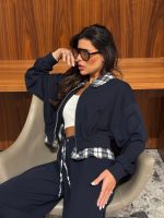 ⁦חליפת צווארון משבצות⁩ – תמונה ⁦9⁩
