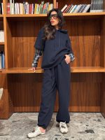 ⁦חליפת שרוול משבצות קפוצ׳ון⁩ – תמונה ⁦2⁩