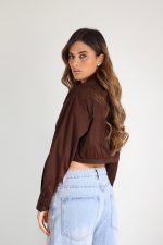 ⁦מכופתרת קרופ עגול⁩ – תמונה ⁦5⁩