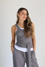 ⁦חליפת גופיה כפולה קשירה⁩ – תמונה ⁦8⁩