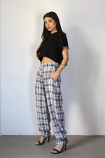 ⁦מכנס משבצות בלון⁩ – תמונה ⁦8⁩